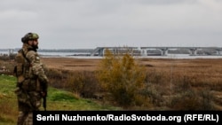 Зруйнований Антонівський міст на Херсонщині, листопад 2022 року