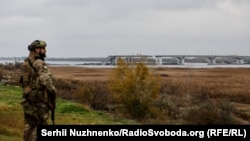 Зруйнований Антонівський міст на Херсонщині, 13 листопада 2022 року