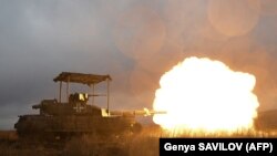 Українські військові поблизу Бахмуту на Донеччині, 5 лютого 2024 року