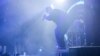 The rapper OTOY (Vyacheslav Drofa) performs at a concert in Kyiv.