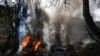 Палаючі автомобілі на місці ракетного обстрілу в Києві, Україна, 8 липня 2024 року