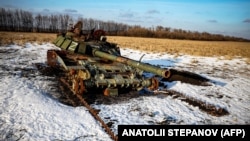 Знищений Силами оборони України танк армії РФ, Харківщина, архівне фото