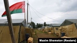 Польовий табір ПВК «Вагнер» в селі Цель у Могильовській області Білорусі