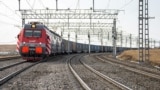 Железнодорожный состав в России. Иллюстративное фото