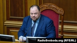 Руслан Стефанчук веде засідання Верховної Ради