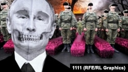 Колаж Російської служби Радіо Свобода. Оголошена президентом Росії часткова мобілізація, ймовірно, запустила процес «феодального розпаду» Росії