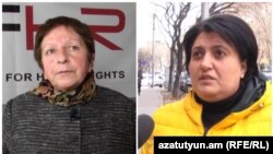 Armenia-Lawyers and human rights activists Zhanna Aleksanian and Nina Karapetiants, 24Feb2021