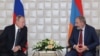 Премьер-министр Армении Никол Пашинян (справа) и президент России Владимир Путин (архив)