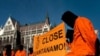 An anti-Guantanamo protest in Budapest on January 11