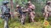 Вагнерівці разом з білоруськими військовими поблизу Бреста, липень 2023 року. Кадр з відео, оприлюдненого Міноборони Білорусі