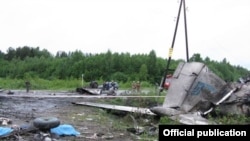 Россия - Разбившийся под Петрозаводском самолет 
