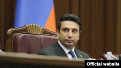 Armenia - Speaker Alen Simonian chairs a session of the National Assembly, Yerevan, September 13, 2021.