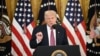 Президент США Дональд Трамп під час виступу в Білому домі