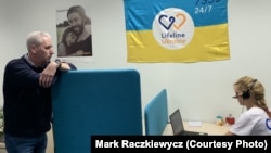 Paul Niland, the founder and director of Lifeline Ukraine in Kyiv. Over the U.S. Thanksgiving holiday, the American of Chamber of Commerce in Ukraine recognized Niland with its annual achievement award for creating the help line. 