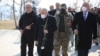Armenia -- Defense Minister Vagharshak Harutiunian and other officials visit the Yerablur Military Pantheon in Yerevan, March 5, 2021.