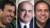 Mehdi Mahdavian (left), Arash Keykhosro (center), and Mostafa Nili (combo photo)