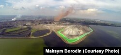 Вид на шлаковую гору, 2018 год