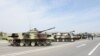Российские танки и другая военная техника на военной базе в Нахичеване (архив)