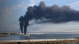 Пожар в Феодосии после атаки БПЛА, 7 октября 2024 год