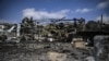 NAGORNO-KARABAKH -- A destroyed and burnt helmet lies on the ground of the hospital of Martakert region, October 15, 2020