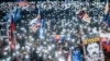 Антыўрадавы пратэст на плошчы Свабоды ў Браціславе, 7 лютага 2025 году