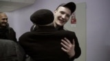 RUSSIA -- Kirill Unchuk and Eduard Limonov