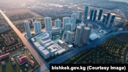 Эскизный проект комплекса, который планируется построить на месте ипподрома «Ак-Кула», предоставленный мэрией.
