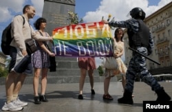 Both Bulant Barantayev and Aleksei Korolyov were moved to public action by Russia's 2013 law banning the "propaganda of nontraditional sexual relationships" to minors. (file photo)
