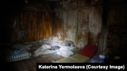 The basement of the SBU building in Slovyansk where separatists held their prisoners