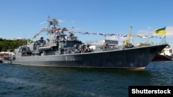 Фрегат «Гетьман Сагайдачний» в порту Одеси (архівне фото)