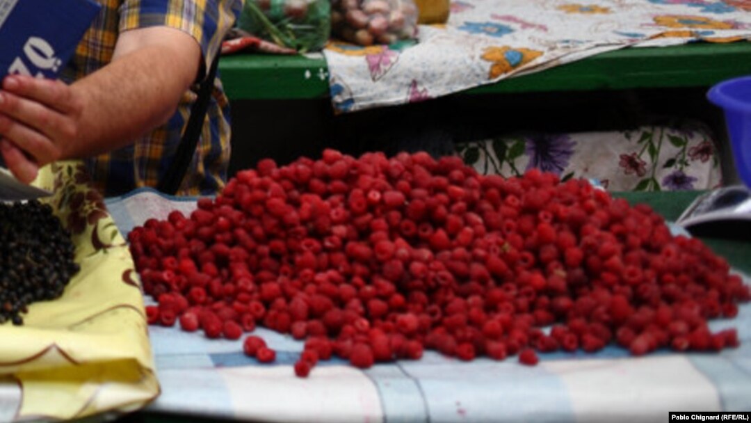 Maline na tržnici, ilustracija