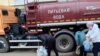 Жителям Бердянська не вистачає питної води. На фото підвіз води, організований окупаційною владою