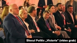 Представники блоку «Вікторія» на з’їзді в Москві 6 липня 2025 року
