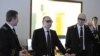 Володимир Путін і Володимир Литвиненко в лабораторії Гірничого університету, Санкт-Петербург, Росія, 2015 рік