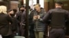 Russian opposition leader Aleksei Navalny appears for his court hearing in Moscow on February 2.