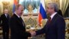 Встреча президентов Армении и России - Сержа Саргсяна и Владимира Путина - в Москве, 8 мая 2014 г.