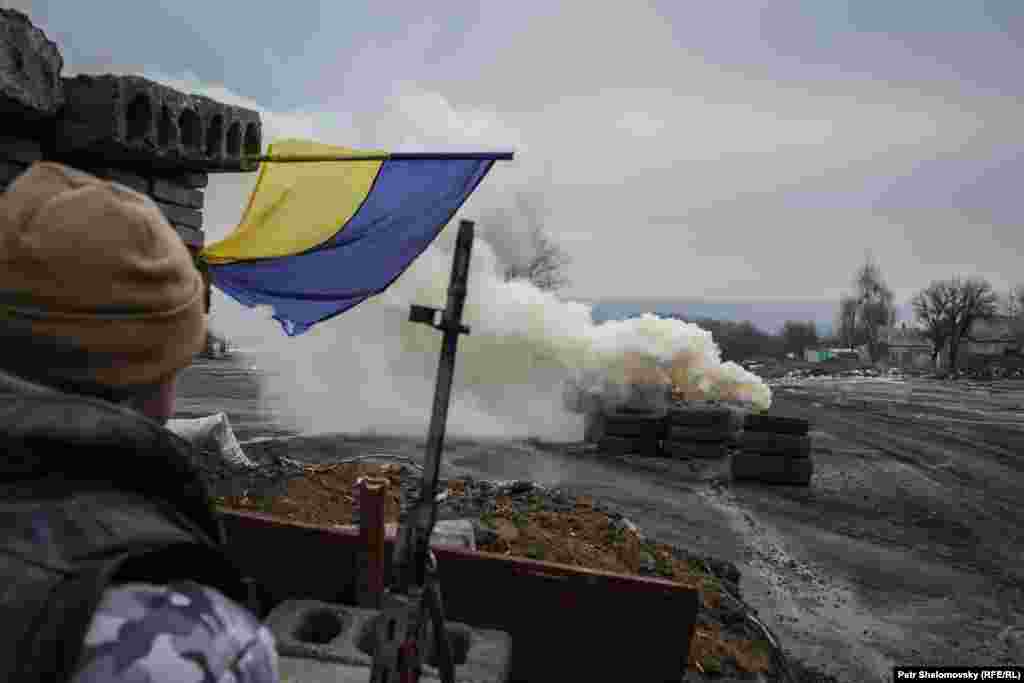 Українські військовослужбовці у Дебальцеві. 3 лютого 2015 року