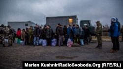 Під час обміну полоненими поблизу Горлівки. 27 грудня 2017 року