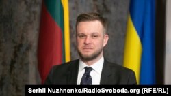 Архівна світлина. Колишній міністр закордонних справ Литви Ґабріелюс Ландсберґіс під час візиту до України