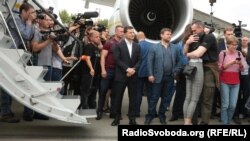 Зустріч колишніх полонених в аеропорту «Бориспіль», 7 вересня 2019 року