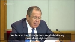 Russia's Lavrov Calls For Cooperation, Not Interference, From Western Countries