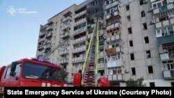 Дом, поврежденный в результате российской атаки на город Смела, Черкасская область, Украина, 29 июня 2025 года