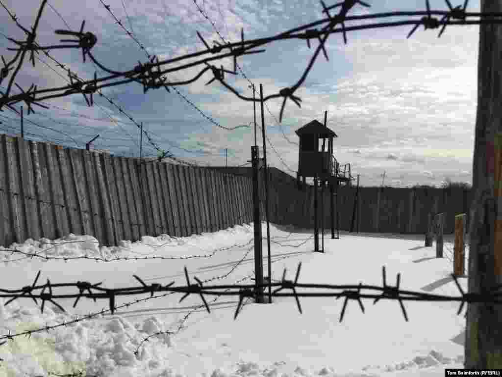 A watchtower overlooks the &ldquo;special regime&rdquo; zone.