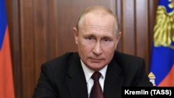 Президент Владимир Путин во время обращения 23 июня 2020 года