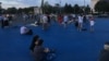 Romanians came out in protest against their government for the sixth day in a row on August 15, but the crowds appeared much smaller than on previous days. 