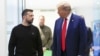 Президент України Володимир Зеленський і 45-й та 47-й президент США Дональд Трамп (праворуч) зустрічалися в Нью-Йорку, США, 27 вересня 2024 року