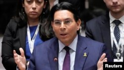 Danny Danon na sjednici Savjeta bezbjednosti UN, 13. juna